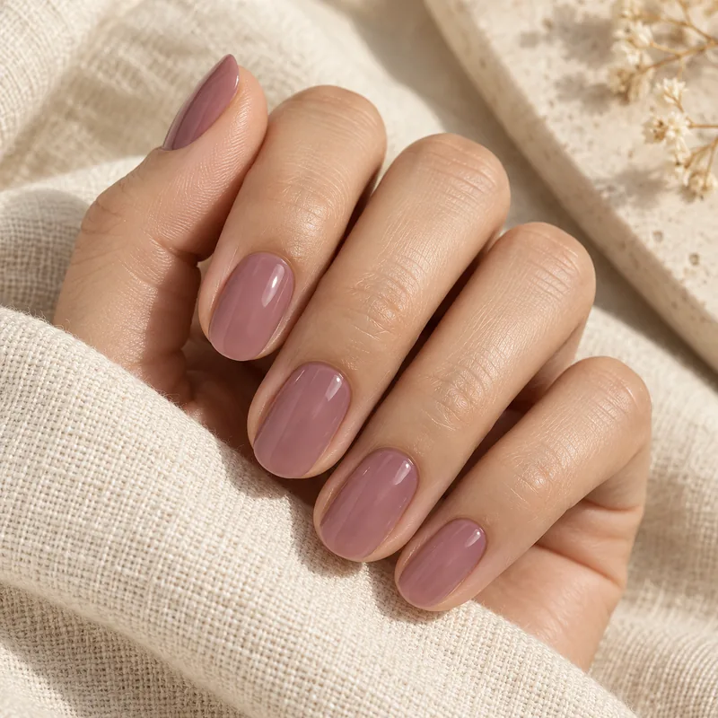 N Bare Plum — generated on-hand style preview, not a wear test