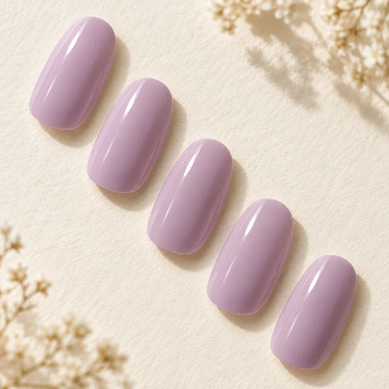 N Cream Lavender — generated nail shade illustration