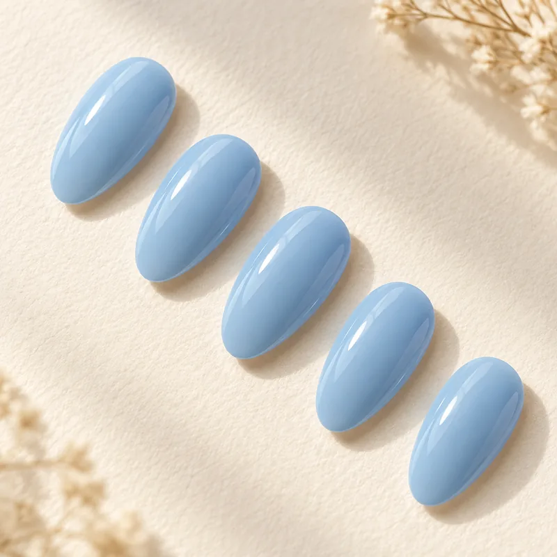 N Cream Sky — generated nail shade illustration