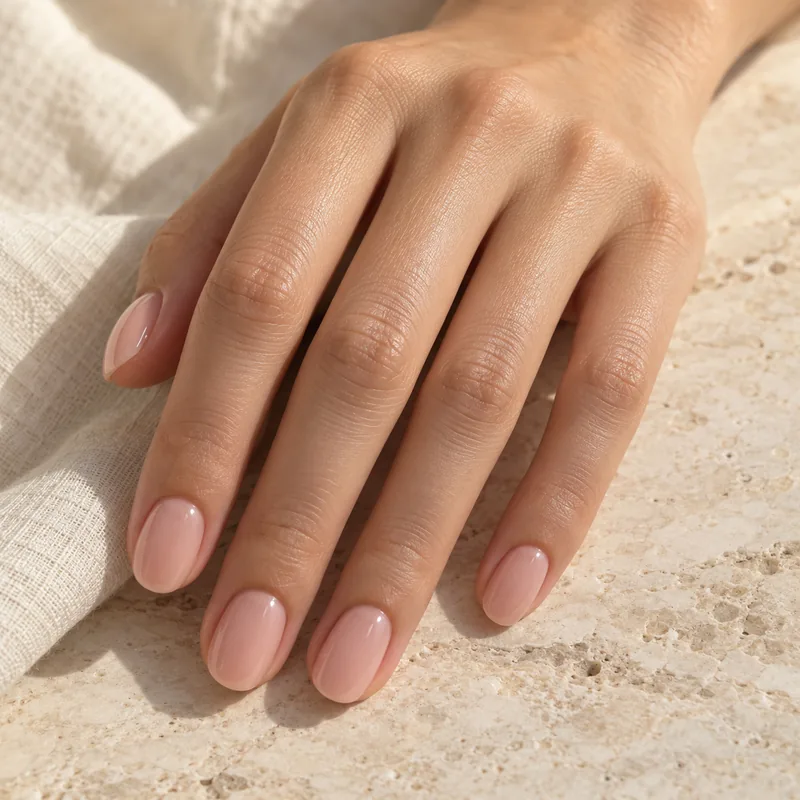 N Basic Nails no.11 — generated on-hand style preview, not a wear test