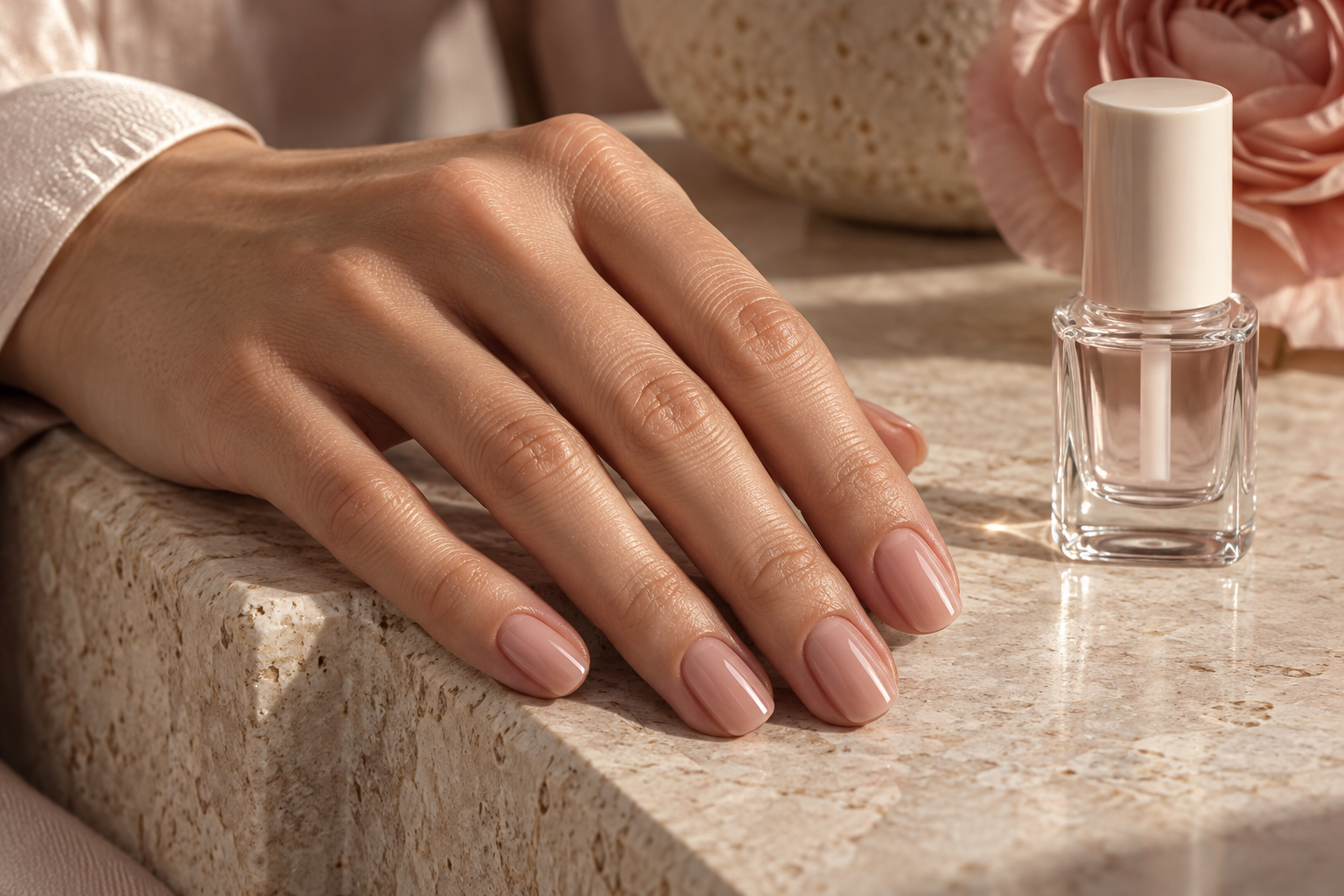 uv cured finishing gloss nails over semi cured gel strips